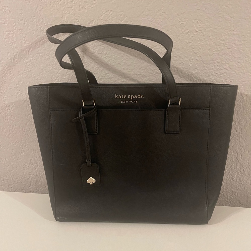 Kate Spade large black laptop work tote